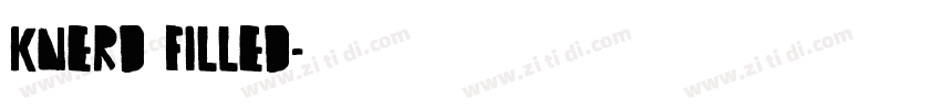 KNERD FILLED字体转换